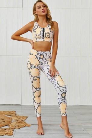 Komplet joga roza tie dye Rena