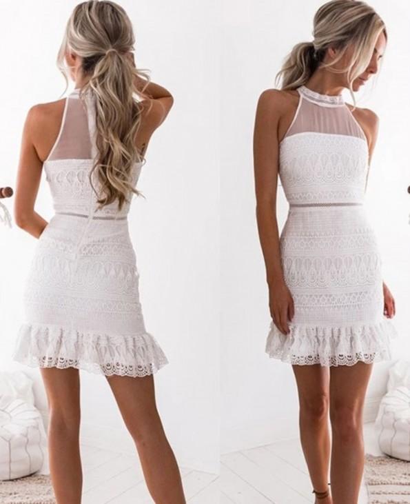 Mini čipkasta seksi oblekica Lacy