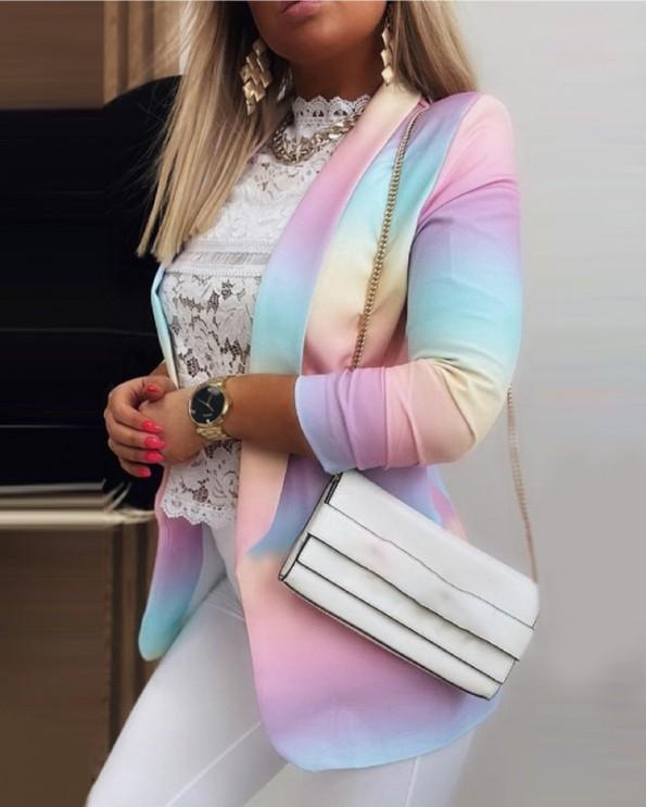 Pisani tie dye eleganten suknjič Luciana