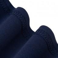 Poletna modra pisarniška obleka brez rokavov Vera