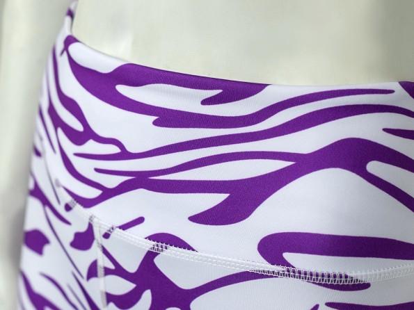 Poletni športni joga komplet zebra modrček z visokim pasom
