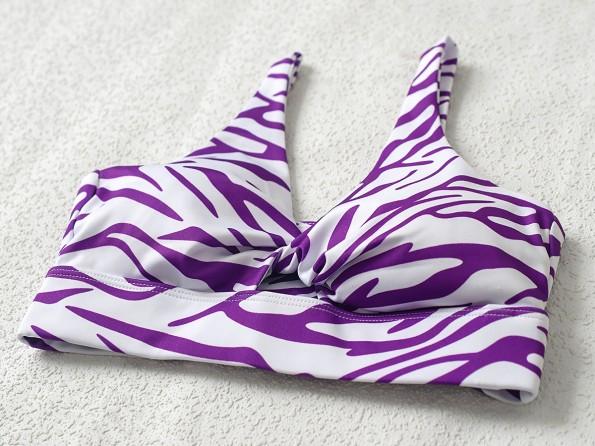 Poletni športni joga komplet zebra modrček z visokim pasom