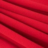 Rdeča vintage obleka  z V izrezom Carmen