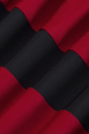 Rdečo črna  vintage obleka Marely