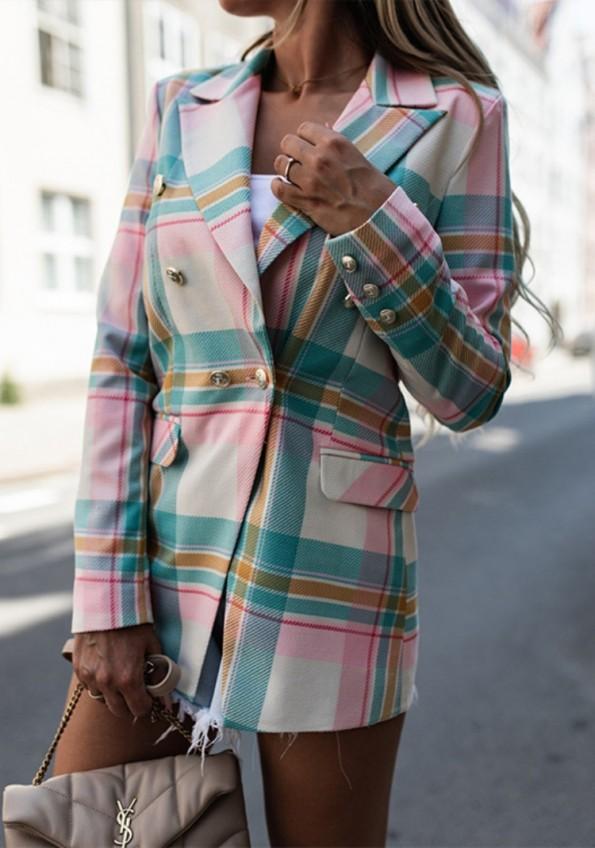 Roza barvni dolgi suknjič Zenna