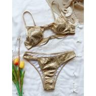 Seksi dvodelne kovinske kopalke Silvery