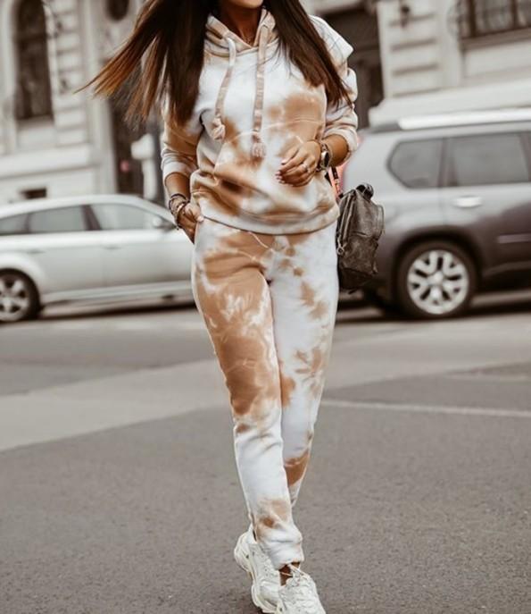 Trenirka s kapuco tie dye Noody